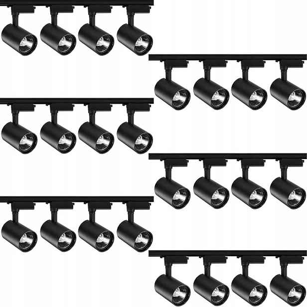 24X Kolejnicový Reflektor Led Svítidlo Systém Kolejnicového Osvětlení Kolejnicový Kabel