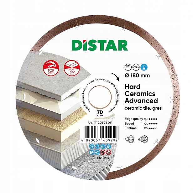 Diamantový Kotouč Distar 180 Hard Ceramics Advance