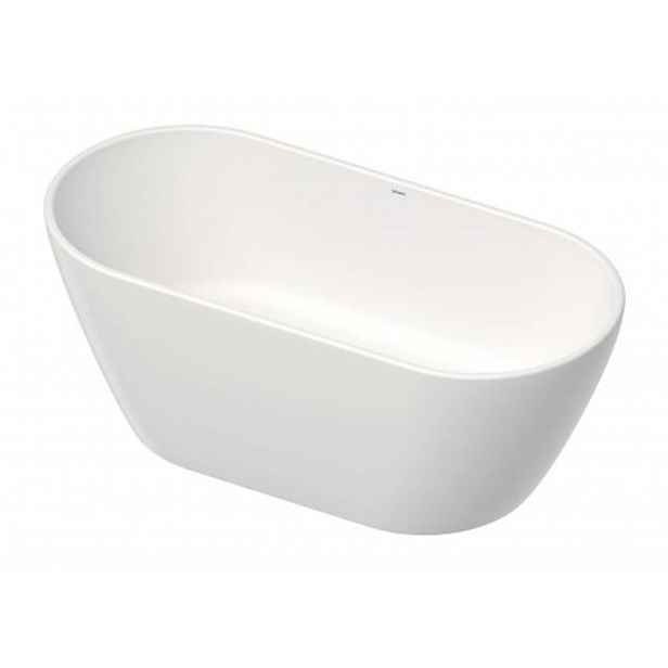 Duravit D-Neo - Volně stojící vana, 160x75 cm, DuraSolid, ClickClack, bílá 700477000000000