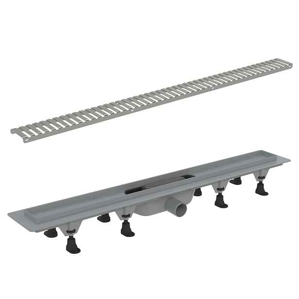 Žlab sprchový plastový WECCO Linie 850 mm včetně roštu