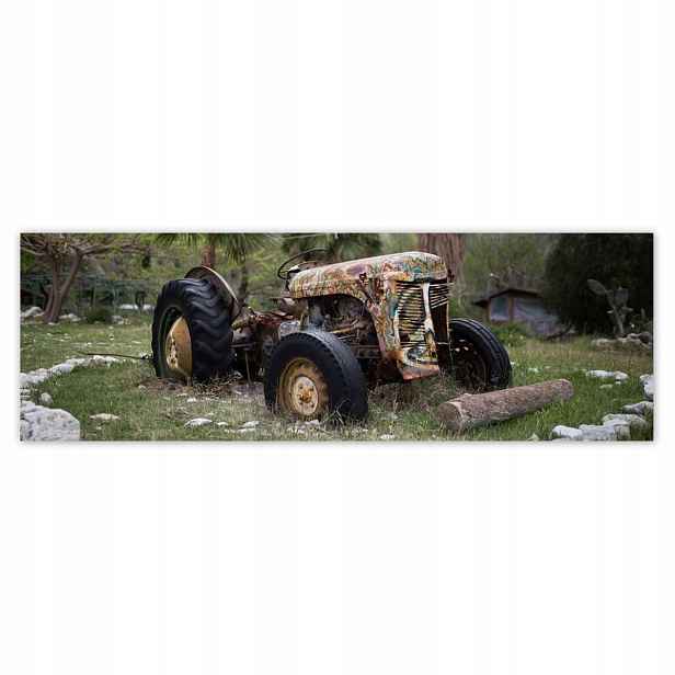Plakáty 200x66 Starý traktor na poli