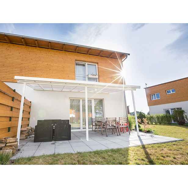 Hliníková pergola Terrassendach original 3,06 x 4,06 m - bílá GU4293112