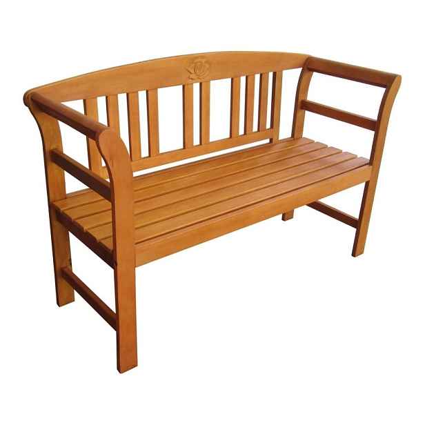 Hnědá dřevěná zahradní lavice San Jose – Garden Pleasure