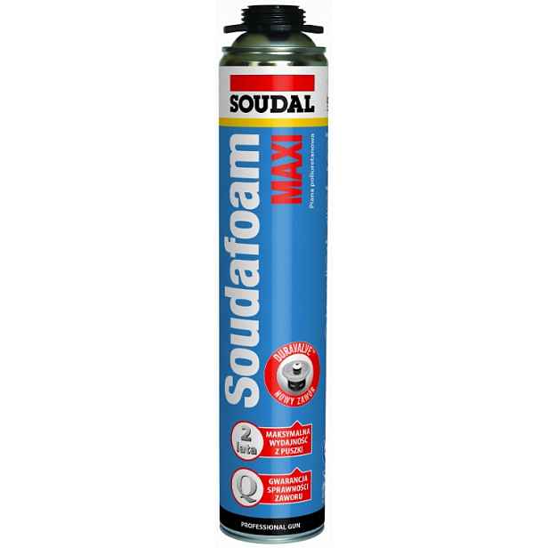 Montážní pěna Soudal 870 ml Soudafoam Maxi