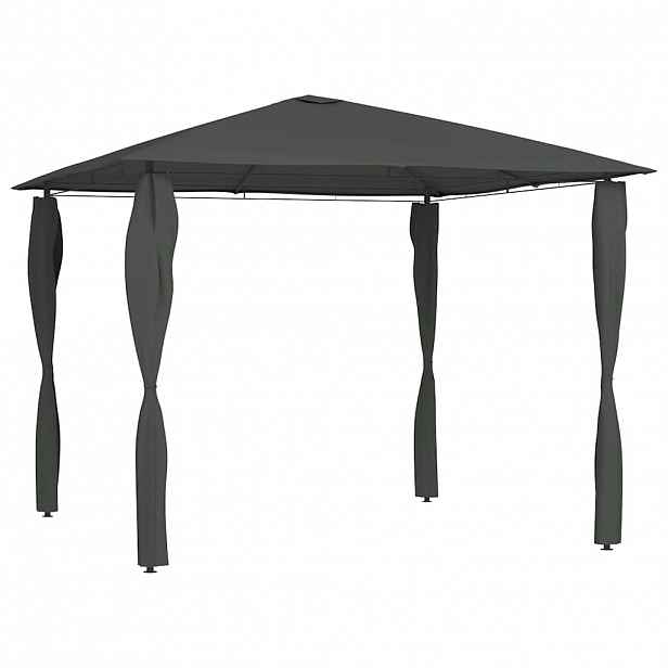 vidaXL Altán s krytými sloupky 3 x 3 x 2,6 m antracitový 160 g/m²