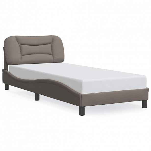 vidaXL Rám postele bez matrací Hvar taupe 90x190 cm textil