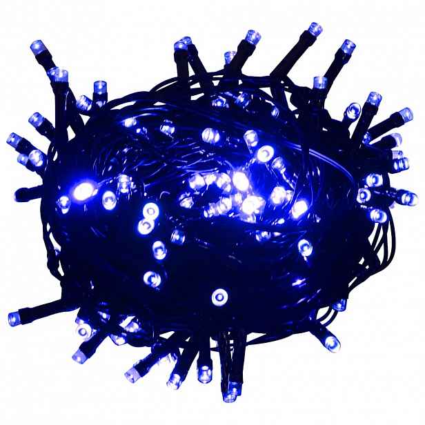 vidaXL Světelný LED řetěz se 150 LED diodami modrý 15 m PVC