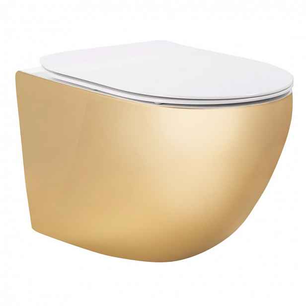 Miska Wc Rea Carlo Mini Tornado Nfq Gold White