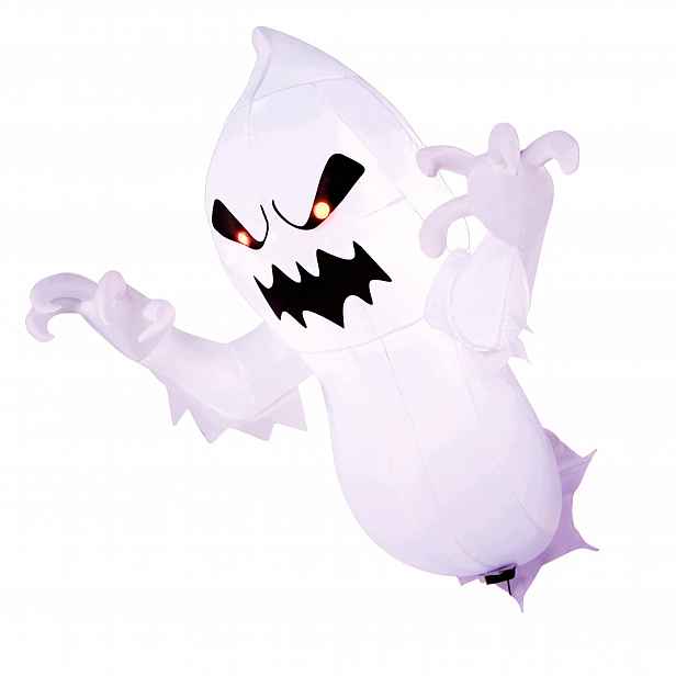 Nafukovací Duch Halloween 3,5 M Led Bílý Pro Okno Zahrady Dvorek