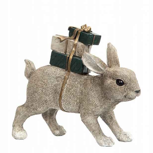 Velikonoční Figurka Zajíc S Dárky, výška 21 cm