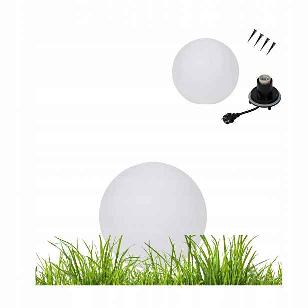 Zahradní lampa Kula velká 50 cm na proud IP65 E27 Stono Kanlux