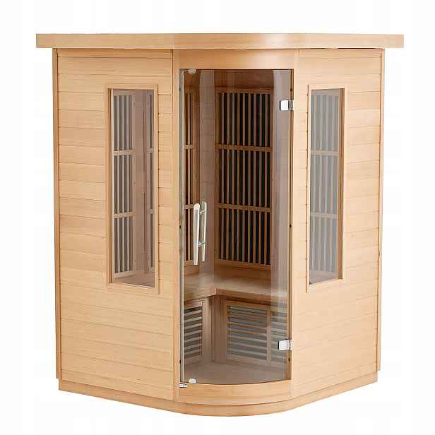 Dřevěná infračervená sauna pro 2 osoby 1850 W nízká Emf do lázeňského domu