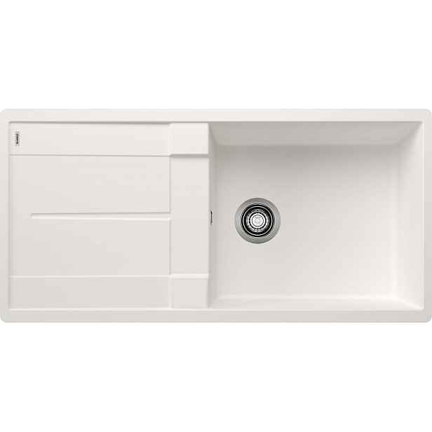 Blanco Metra XL 6 - Silgranitový dřez, 99x49 cm, s ovládáním odtoku, bílá 516522