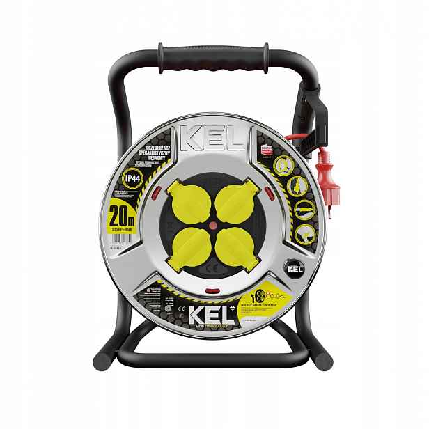 Prodlužovací Kabel 4 Zásuvky 3680W Heavyduty 20M/3X1,5 IP44 Kel W-99434