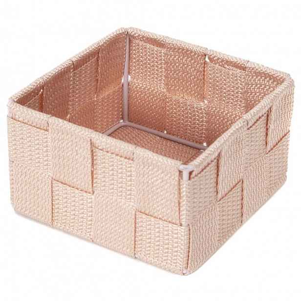 Compactor Úložný organizér do zásuvky TEX S, 12 x 12 x 7 cm, růžová
