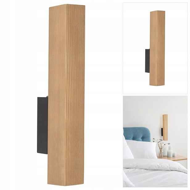 Černá nástěnná lampa Teo Led teplé světlo v ložnici Tk Lighting