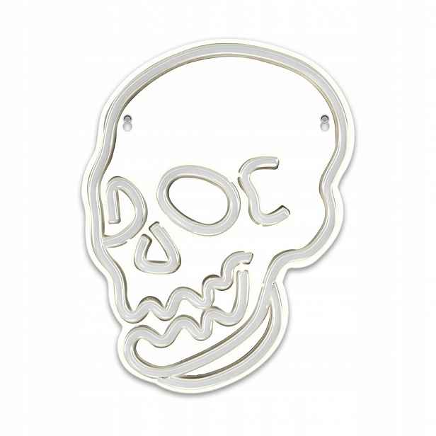 Neon Led Na Zeď Lebka Dekorace Halloween Lampička Usb/baterie
