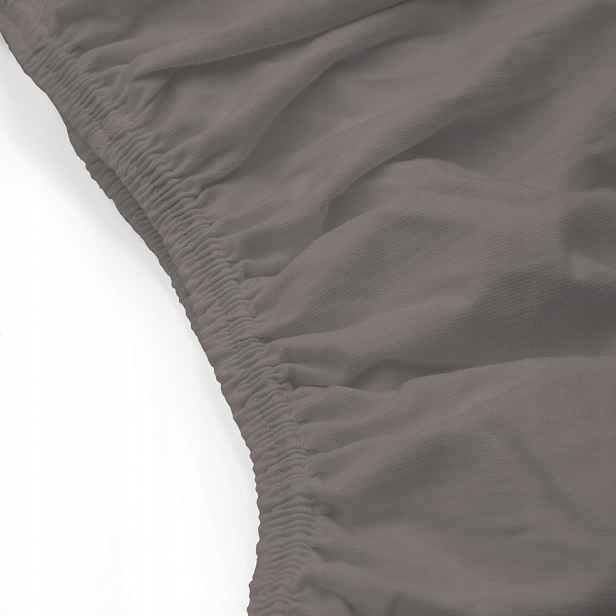 Prostěradlo Jersey Elastan S Gumičkou 90X200 Antracit Darymex