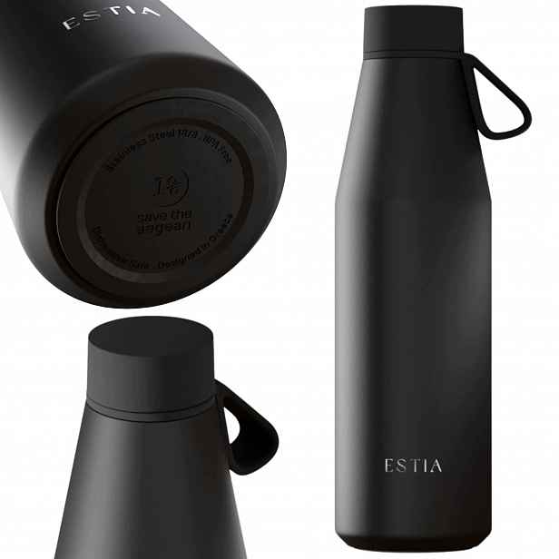 Termoláhev černá 500 ml na vodu čaj Láhev Na Pití 100% vzduchotěsná Termoska