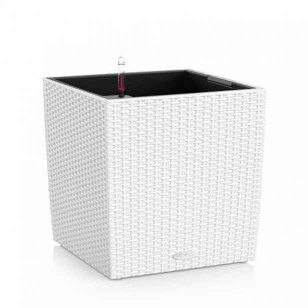 Květináč TREND CUBE Cottage komplet set bílá 40cm