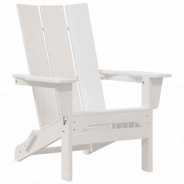 vidaXL Skládací Adirondack židle Bílá 80,5 x 74,5 x 92 cm HDPE