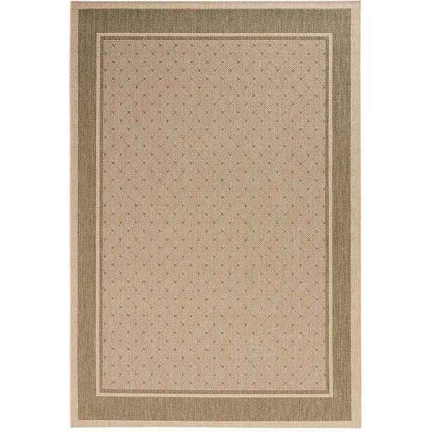 Zelený koberec typu sisal, plochý na terasu, vnější vnitřní 160x230