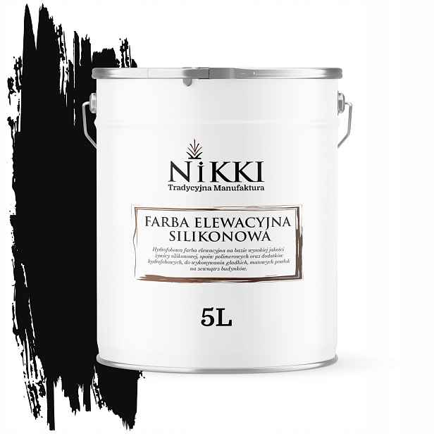 Barva Fasádní omítková barva 5L venkovní Uv Černá hluboká odstíny