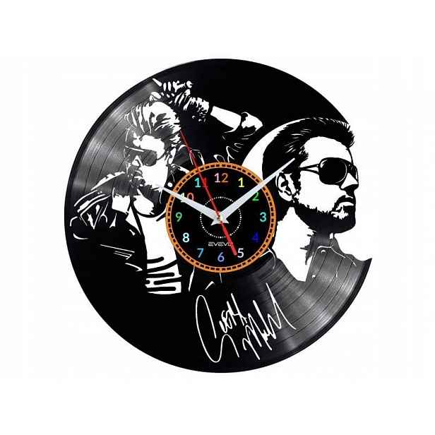 George Michael Dekorativní Nástěnné Hodiny Moderní Vinylová Deska Vinyl