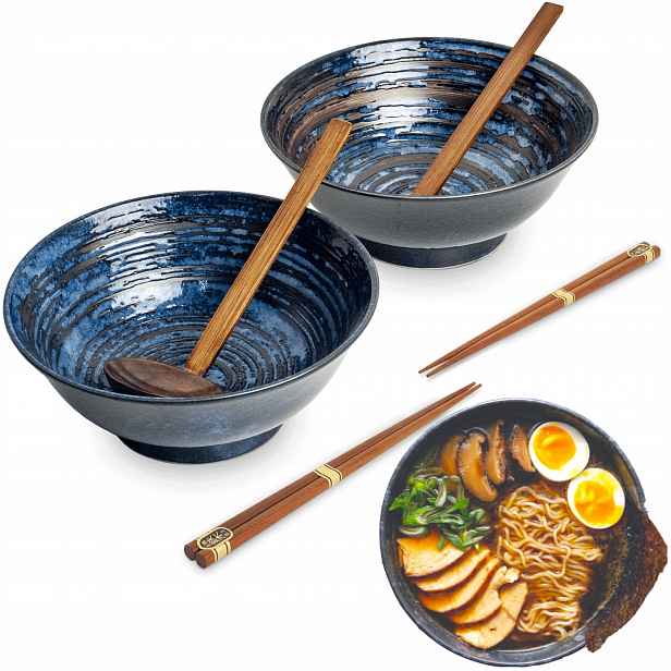 Sada košíčků Naběračky a Tyčinky Na Polévku a Těstoviny Ramen Motiv Uzu