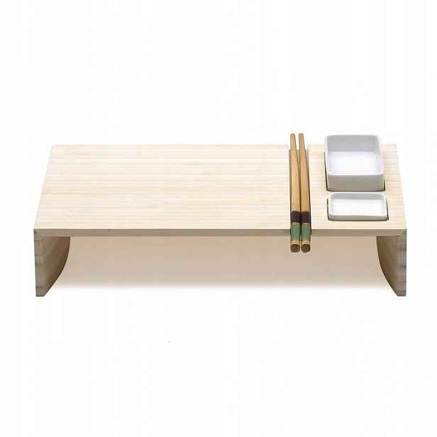 Servírovací tác Prkénko na sushi Legnoart Italy bambus 30x20 cm, masivní, japonský design