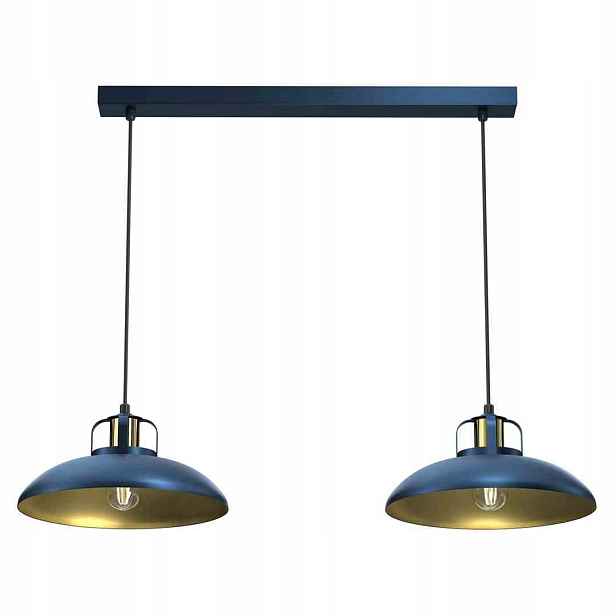 Závěsná lampa Lustr Milagro Felix Granátově zlatá 2x40W E27