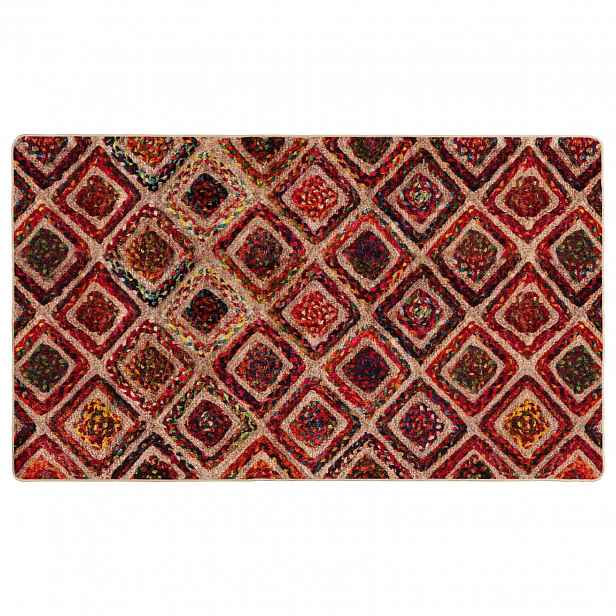 vidaXL Běhoun MARSA Vícebarevný 80 x 100 cm Polyester a PVC