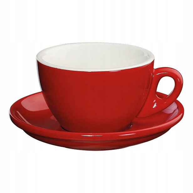 Cilio Roma Šálek na capuccino, 100 ml, červená