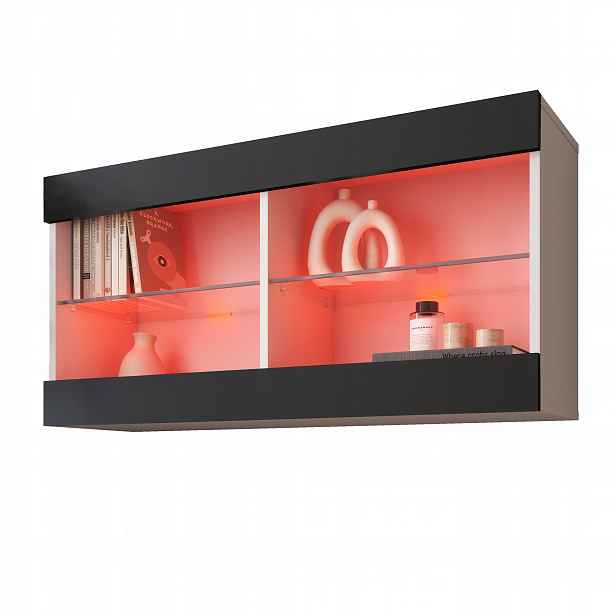 komodee Tivoli Závěsná vitrína Horizontal Bílá-Černá Rgb Led