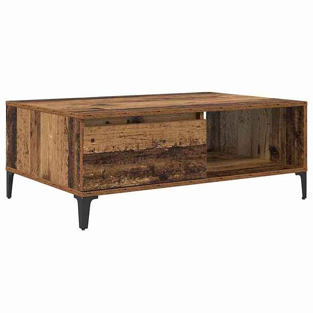 vidaXL Konferenční stolek Staré dřevo 90 x 60 x 35 cm Kompozitní dřevo