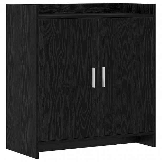 vidaXL Servírovací skříň Černý dub 72 x 36 x 80 cm Kompozitní dřevo