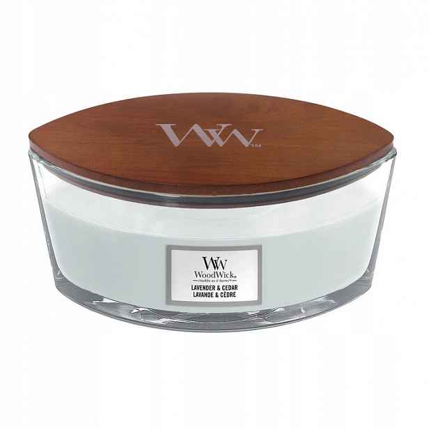 WoodWick elipsová svíčka Lavender&cedar