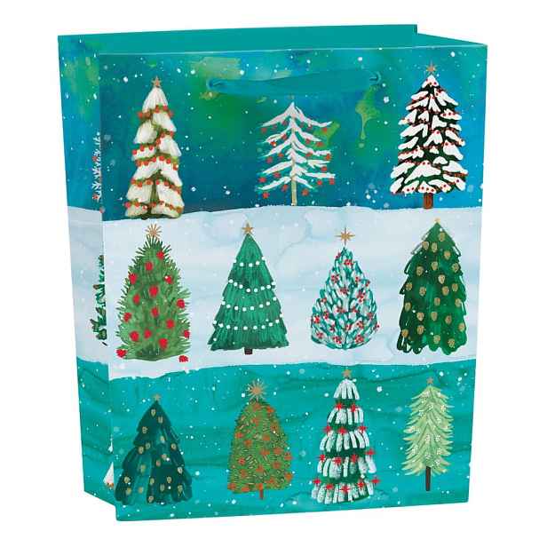 Dárková taška s vánočním motivem 25x10 cm Wild Winter Forest – Roger la Borde