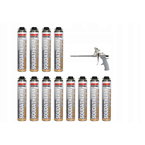 Soudal Lepidlo na polystyren 119243 Soudatherm 750 m/12 ks pistole FG-STD15