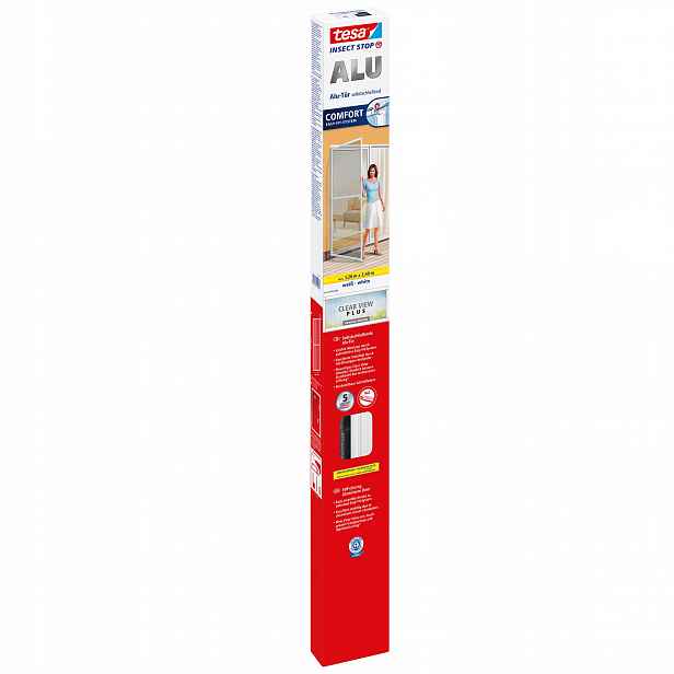 Tesa Alu Comfort Moskytiéra pro dveře s hliníkovým rámem 2,4 m x 1,2 m bílá