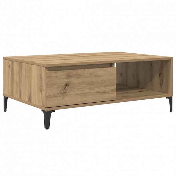 vidaXL Konferenční stolek dub artisan 90 x 60 x 35 cm Kompozitní dřevo