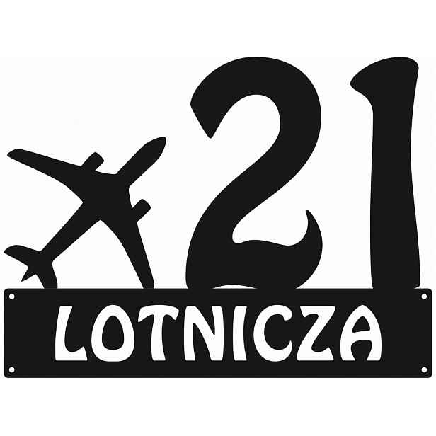 Číslo Na Dům 48 cm Tabule Adresa Ocel 2 mm Grafika 74