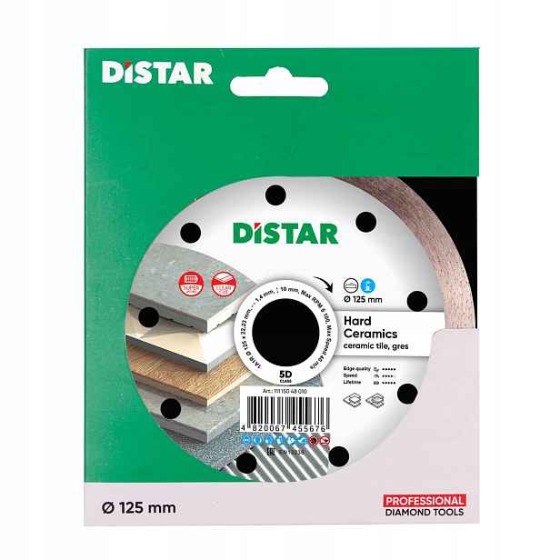 Diamantový Kotouč Hard Ceramics 125*1.4*22,23MM 11115048010 Distar