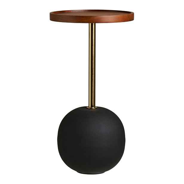 Kulatý odkládací stolek s deskou z mangového dřeva ø 30 cm Sirone – House Nordic