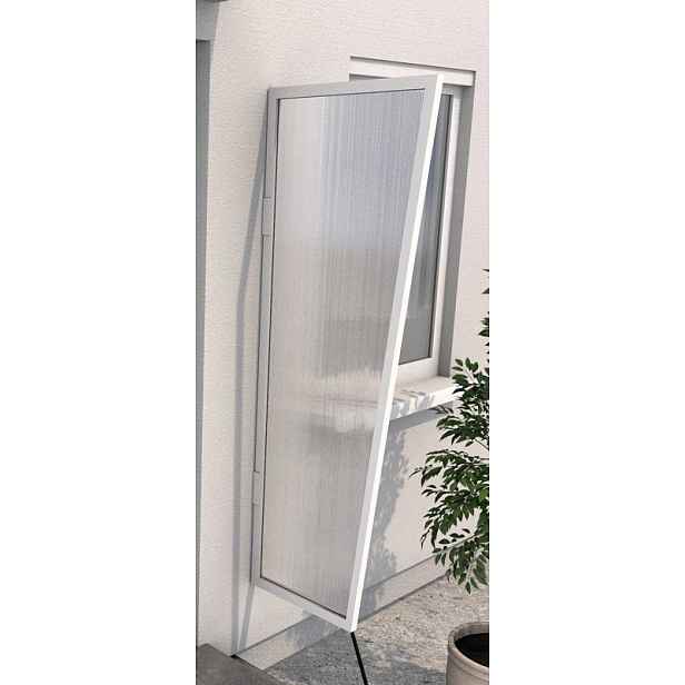Vchodová stříška Guttavordach B2 PC (boční stěna) 175 x 60 cm stříbrná / čirá