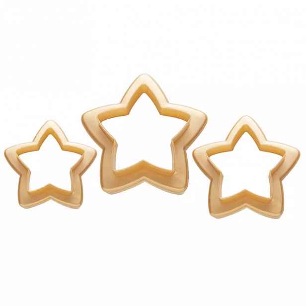 Cukrářská vykrajovátka pastel 3KS star zlatý 4W2235
