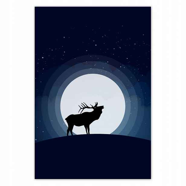 Plakáty 135x200 Jelen Jelení paroháč
