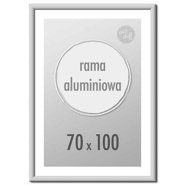 Rámeček 70X100 B1 Rámeček na fotografie 70x100 Rámečky na fotografie Aluminiová Stříbrná