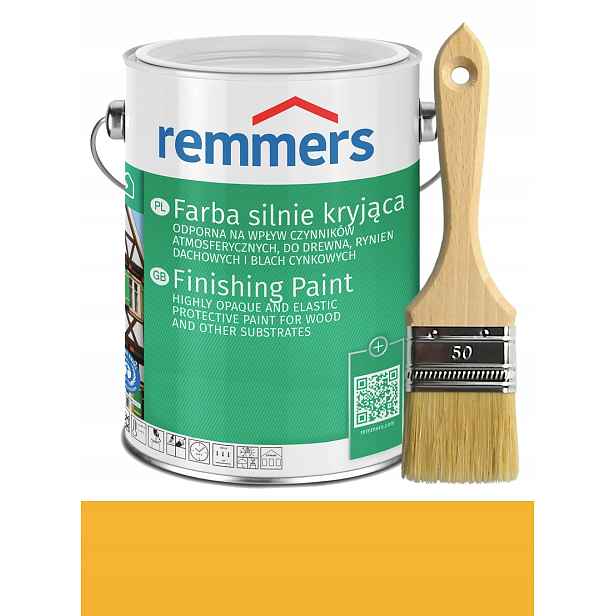 Remmers Deckfarbe krycí barva na dřevo 2,5L Zlatožlutá