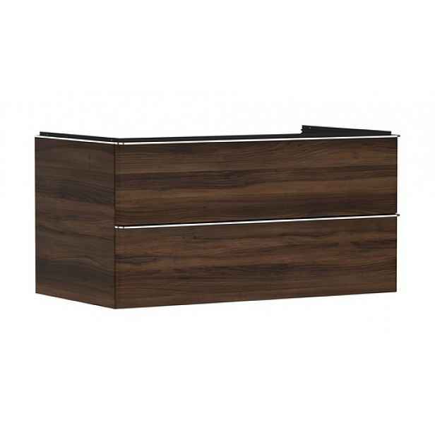 Skříňka pod umyvadlo pod desku Hansgrohe Xelu Q 98x49,5x55 cm tmavý ořech 54081000